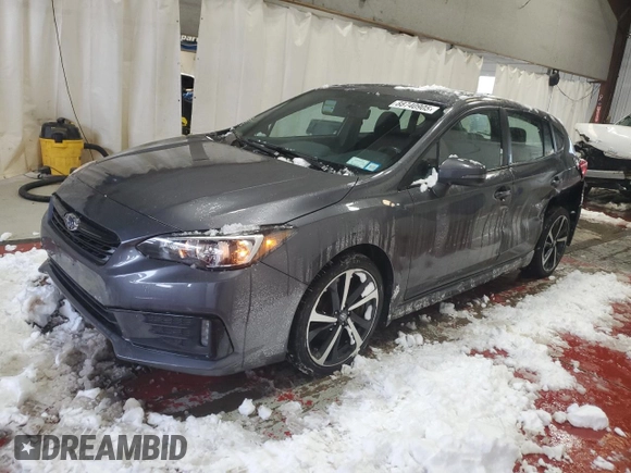 2022 Subaru Impreza Special Sports with VIN 4S3GTAM61N3704157, listed as a Copart auction lot 88740905 with 58,243 mi miles and Salvage title. Bid and sale history available at DreamBid. Image 1.