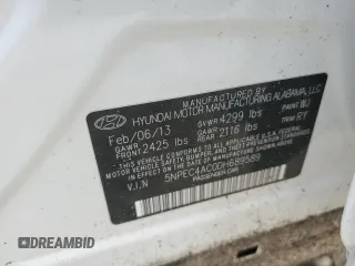 2013 Hyundai Sonata Limited z VIN 5NPEC4AC0DH689589, wystawiony jako Copart lot #59900595 z przebiegiem 113 269 mil mil oraz Szkoda całkowita • Salvage title. Historia ofert i sprzedaży dostępna na DreamBid. Obrazek 12.