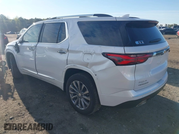 2023 Chevrolet Traverse Premier with VIN 1GNERKKW5PJ337350, listed as a IAAI auction lot 41876199 with Not provided miles and . Bid and sale history available at DreamBid. Image 3.