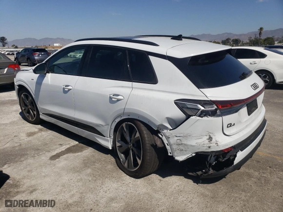 2024 Audi Q4 e-tron Premium Plus with VIN WA1L2BFZ0RP030591, listed as a Copart auction lot 74531174 with 4,987 mi miles and Salvage Title. Bid and sale history available at carsss.com. Image 2.