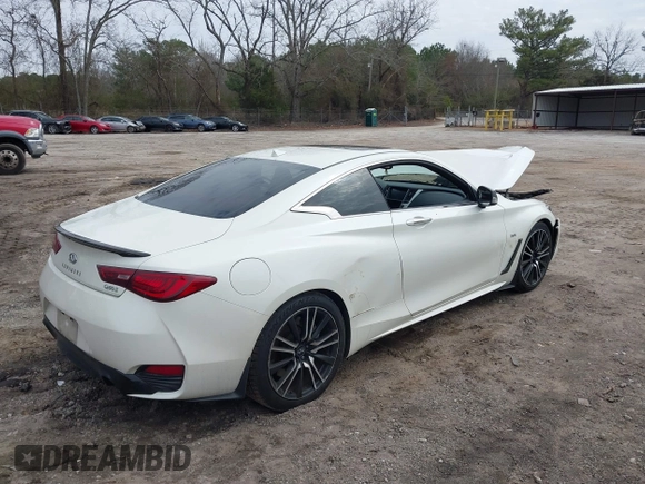 2018 Infiniti Q60 Luxe with VIN JN1EV7EK7JM340110, listed as a IAAI auction lot 41549889 with 114,012 mi miles and . Bid and sale history available at DreamBid. Image 4.