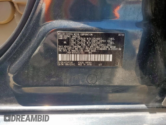 2010 Toyota RAV4 с VIN JTMZF4DVXA5021803, выставлен на аукционе Copart как лот 65640615 с пробегом 212 882 миль миль и Списание • Salvage title. История ставок и продаж доступна на DreamBid. Изображение 13.