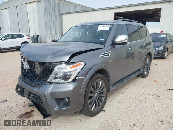 2020 Nissan Armada SL with VIN JN8AY2ND0L9106084, listed as a IAAI auction lot 41781320 with 72,131 mi miles. Bid and sale history available at carsss.com. Image 18.