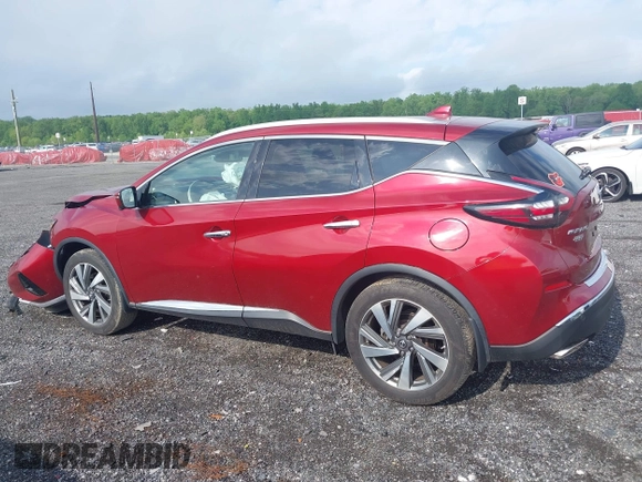 2019 Nissan Murano SL z VIN 5N1AZ2MSXKN122450, wystawiony jako IAAI lot #42193004 z przebiegiem 35 388 mil mil oraz . Historia ofert i sprzedaży dostępna na DreamBid. Obrazek 14.