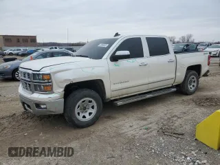2015 Chevrolet Silverado 1500 LTZ with VIN 3GCUKSEC2FG117531, listed as a Copart auction lot 43966355 with 171,196 mi miles and Salvage Title. Bid and sale history available at carsss.com. Image 1.