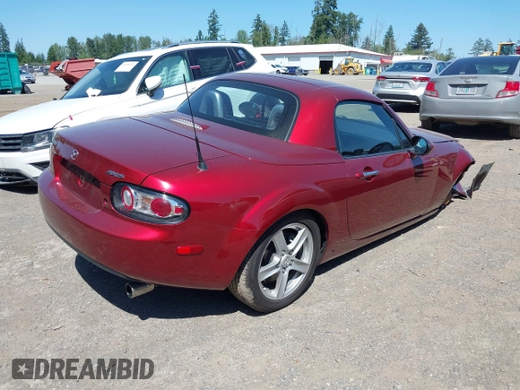 2008 Mazda MX-5 Miata Touring with VIN JM1NC26F080156247, listed as a IAAI auction lot 42359690 with 94,493 mi miles and . Bid and sale history available at DreamBid. Image 4.
