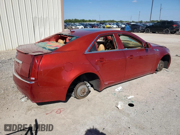 2008 Cadillac CTS RWD w/1SB with VIN 1G6DV57V380174628, listed as a Copart auction lot 73052094 with 0 mi miles and Salvage Title. Bid and sale history available at carsss.com. Image 3.