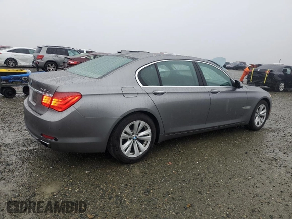 2012 BMW 7 Series 740Li with VIN WBAKB4C58CC576436, listed as a Copart auction lot 41396655 with 117,605 mi miles and Salvage title. Bid and sale history available at DreamBid. Image 3.