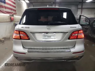 2015 Mercedes-Benz M ML 350 with VIN 4JGDA5HB4FA463744, listed as a Copart auction lot 41911765 with 53,842 mi miles and Salvage Title. Bid and sale history available at carsss.com. Image 6.