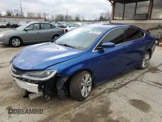 2015 Chrysler 200 Limited with VIN 1C3CCCAB3FN741443, listed as a Copart auction lot 50077875 with 137,186 mi miles and Salvage Title. Bid and sale history available at DreamBid. Image 1.