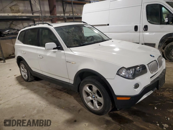 2008 BMW X3 3.0si with VIN WBXPC93468WJ24035, listed as a Copart auction lot 46179645 with 264,916 mi miles and Salvage Title. Bid and sale history available at carsss.com. Image 4.