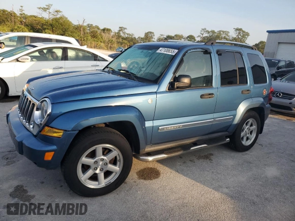 2005 Jeep Liberty Limited z VIN 1J8GL58K95W558452, wystawiony jako Copart lot #47108655 z przebiegiem 80 163 mil mil oraz Szkoda całkowita • Salvage title. Historia ofert i sprzedaży dostępna na DreamBid. Obrazek 1.