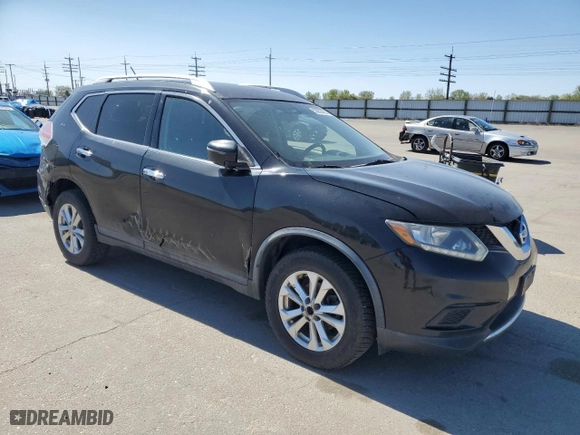 2016 Nissan Rogue SV with VIN KNMAT2MV2GP698500, listed as a Copart auction lot 53832495 with 325,018 mi miles and Clean Title. Bid and sale history available at carsss.com. Image 4.
