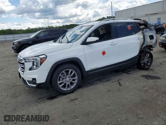 2024 GMC Terrain SLT z VIN 3GKALVEG1RL368545, wystawiony jako Copart lot #58177855 z przebiegiem 21 301 mil mil oraz Szkoda całkowita • Salvage title. Historia ofert i sprzedaży dostępna na DreamBid. Obrazek 1.