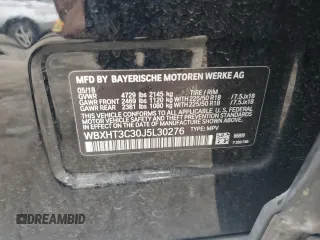 2018 BMW X1 xDrive28i z VIN WBXHT3C30J5L30276, wystawiony jako Copart lot #58903045 z przebiegiem 86 778 mil mil oraz Szkoda całkowita • Salvage title. Historia ofert i sprzedaży dostępna na DreamBid. Obrazek 13.