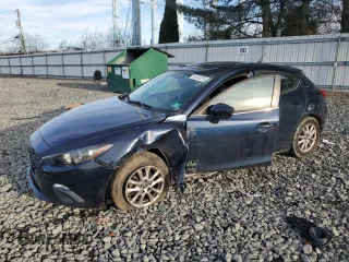 2014 Mazda Mazda3 i Touring with VIN JM1BM1L76E1197995, listed as a Copart auction lot 44142315 with 95,802 mi miles and Salvage Title. Bid and sale history available at carsss.com. Image 1.