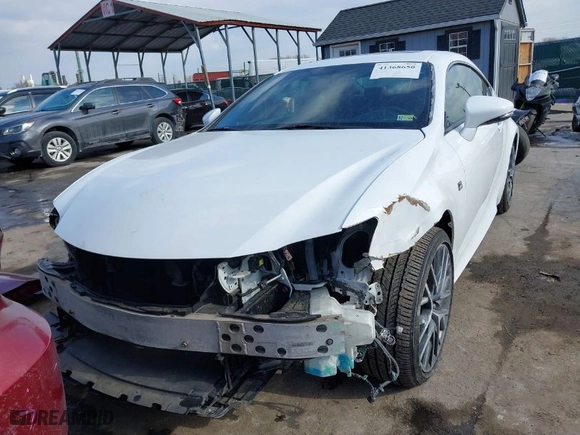 2016 Lexus RC 300 with VIN JTHSM5BC4G5000726, listed as a IAAI auction lot 41368650 with NaN miles. Bid and sale history available at carsss.com. Image 13.