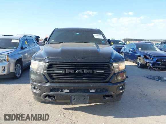2021 Ram 1500 Big Horn with VIN 1C6SRFFT1MN520081, listed as a IAAI auction lot 42187257 with 186,011 mi miles and . Bid and sale history available at DreamBid. Image 12.