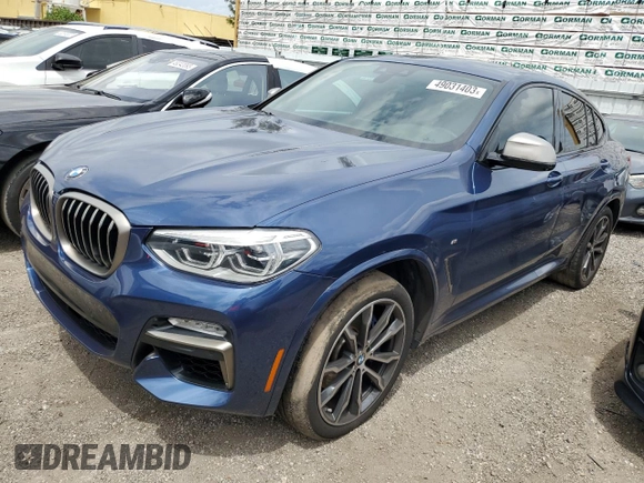 2019 BMW X4 M40i with VIN 5UXUJ5C55KLA93300, listed as a Copart auction lot 49031403 with 77,860 mi miles. Bid and sale history available at carsss.com. Image 1.