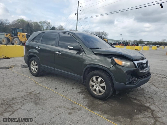 2011 Kia Sorento LX with VIN 5XYKT3A16BG149731, listed as a Copart auction lot 51851015 with 113,846 mi miles and Salvage Title. Bid and sale history available at carsss.com. Image 4.