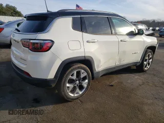 2018 Jeep Compass Limited with VIN 3C4NJDCB1JT349101, listed as a Copart auction lot 48759155 with 59,431 mi miles and Salvage Title. Bid and sale history available at carsss.com. Image 3.