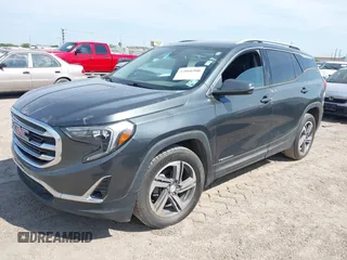 2020 GMC Terrain SLT with VIN 3GKALPEVXLL125009, listed as a IAAI auction lot 42066906 with 1 mi miles. Bid and sale history available at carsss.com. Image 2.