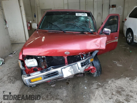 1996 Nissan Frontier XE with VIN 1N6SD16Y7TC354484, listed as a Copart auction lot 59773485 with 109,656 mi miles and Salvage title. Bid and sale history available at DreamBid. Image 5.
