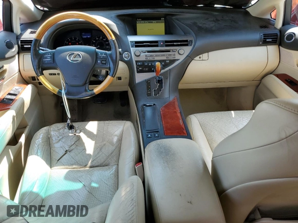 2010 Lexus RX 350 with VIN 2T2BK1BA6AC077960, listed as a Copart auction lot 60544575 with 235,554 mi miles and Salvage title. Bid and sale history available at DreamBid. Image 8.