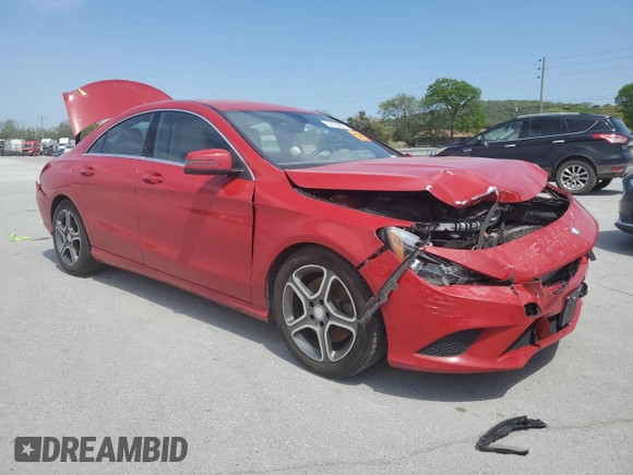 2014 Mercedes-Benz CLA 250 with VIN WDDSJ4GB0EN124788, listed as a Copart auction lot 53123825 with 100,905 mi miles and Salvage title. Bid and sale history available at DreamBid. Image 4.