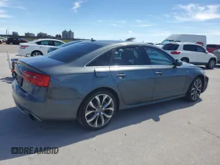 2014 Audi A6 3.0T Prestige with VIN WAUHGAFC1EN011537, listed as a Copart auction lot 47874865 with 100,630 mi miles and Salvage Title. Bid and sale history available at carsss.com. Image 3.