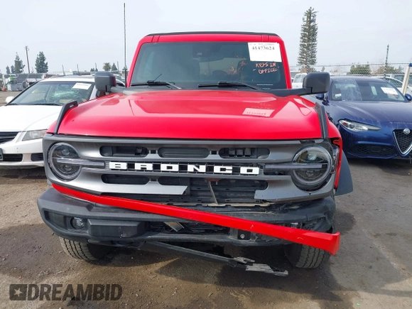 2022 Ford Bronco with VIN 1FMDE5BH4NLB12997, listed as a IAAI auction lot 41473624 with 49,011 mi miles. Bid and sale history available at carsss.com. Image 12.
