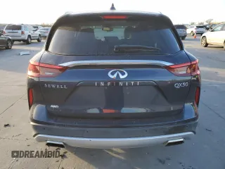 2019 Infiniti QX50 Pure with VIN 3PCAJ5M30KF111736, listed as a Copart auction lot 42020125 with 34,320 mi miles and Clean title. Bid and sale history available at DreamBid. Image 6.