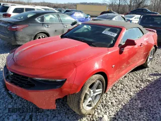 2020 Chevrolet Camaro 1LT with VIN 1G1FB3DX2L0101941, listed as a Copart auction lot 82221924 with 44,421 mi miles and Salvage Title. Bid and sale history available at carsss.com. Image 1.
