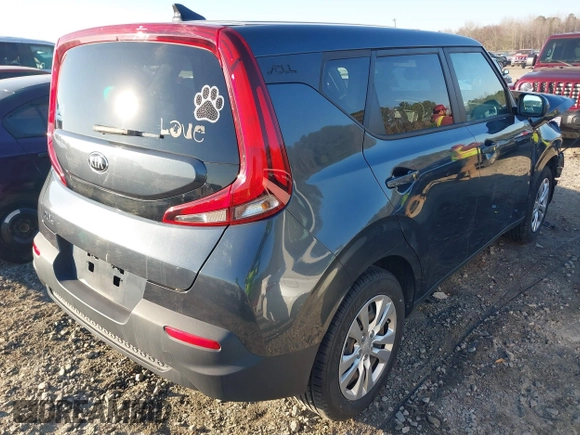 2020 Kia Soul LX with VIN KNDJ23AU3L7104656, listed as a IAAI auction lot 41660544 with 70,243 mi miles. Bid and sale history available at carsss.com. Image 4.