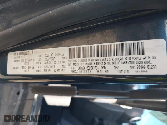 2008 Jeep Wrangler Sahara with VIN 1J4FA54108L543764, listed as a IAAI auction lot 41867734 with 186,145 mi miles and . Bid and sale history available at DreamBid. Image 9.