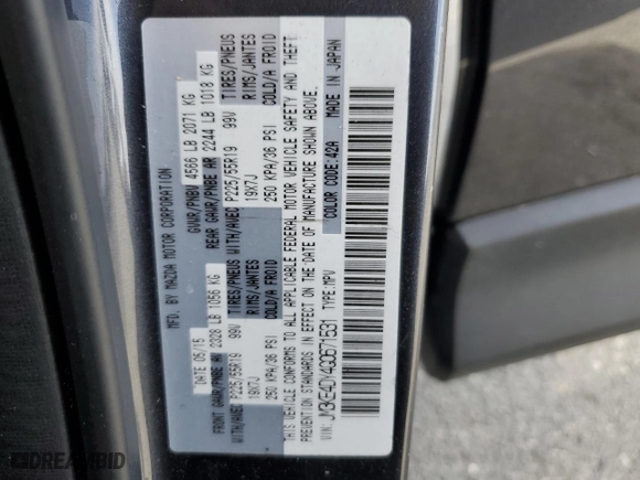 2016 Mazda CX-5 Grand Touring with VIN JM3KE4DY4G0671531, listed as a Copart auction lot 49586545 with 0 mi miles and Salvage Title. Bid and sale history available at carsss.com. Image 13.