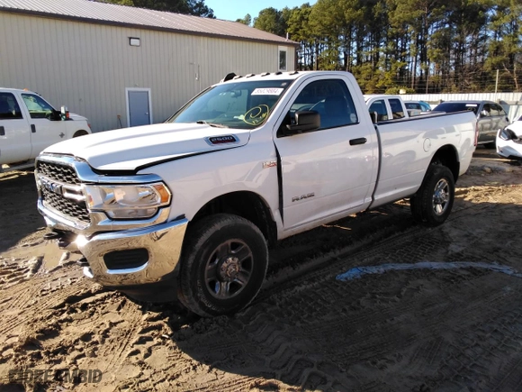 2019 Ram 2500 Tradesman with VIN 3C6MR5AJXKG553806, listed as a Copart auction lot 85029804 with 104,311 mi miles and Salvage Title. Bid and sale history available at carsss.com. Image 1.