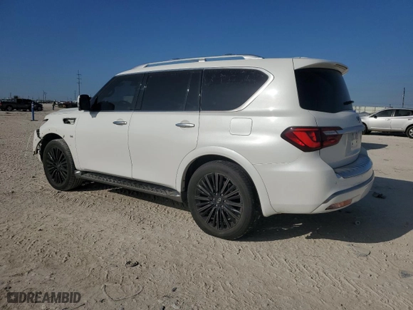 2019 Infiniti QX80 LIMITED with VIN JN8AZ2NEXK9225314, listed as a Copart auction lot 87302364 with 14,756 mi miles and Salvage Title. Bid and sale history available at carsss.com. Image 2.
