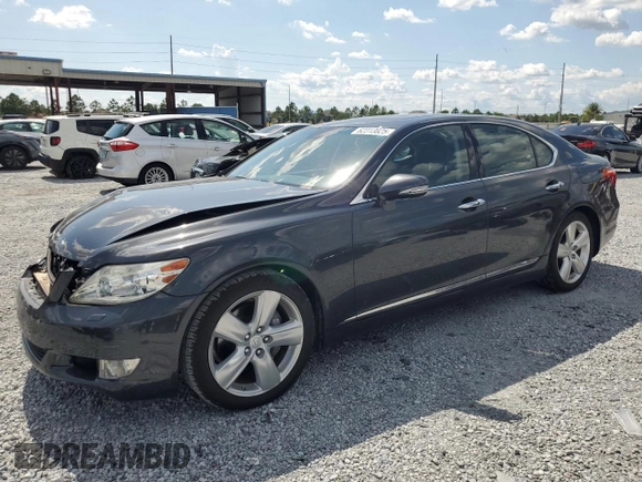 2011 Lexus LS 460 with VIN JTHBL5EF1B5101711, listed as a Copart auction lot 62313825 with 45,985 mi miles and Non repairable. Bid and sale history available at DreamBid. Image 1.