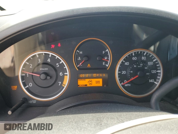 2008 Nissan Titan XE with VIN 1N6BA07D88N345254, listed as a Copart auction lot 54161195 with 189,121 mi miles and Salvage Title. Bid and sale history available at carsss.com. Image 9.