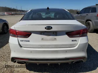 2016 Kia Optima SXL Turbo with VIN 5XXGV4L20GG065492, listed as a Copart auction lot 47194615 with 238,679 mi miles and Salvage title. Bid and sale history available at DreamBid. Image 6.