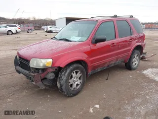 2005 Ford Escape Limited with VIN 1FMYU04155KA77626, listed as a IAAI auction lot 41368626 with 215,182 mi miles. Bid and sale history available at carsss.com. Image 2.