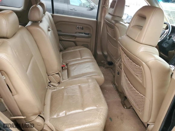 2005 Honda Pilot EX-L with VIN 5FNYF185X5B066443, listed as a Copart auction lot 85940704 with 0 mi miles and Salvage Title. Bid and sale history available at carsss.com. Image 11.