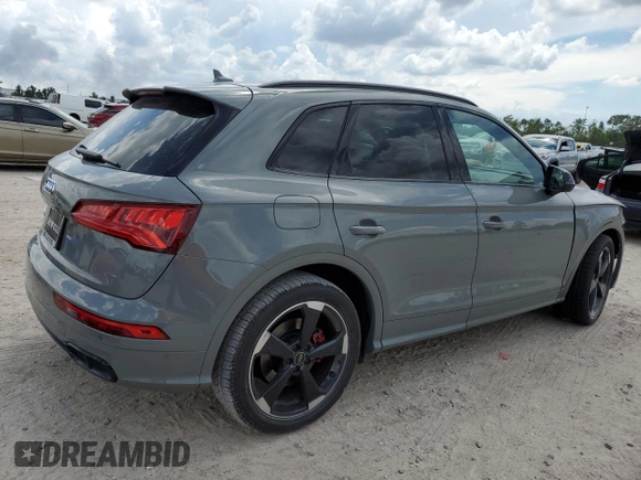 2020 Audi SQ5 Premium Plus with VIN WA1B4AFY8L2127341, listed as a Copart auction lot 69452274 with 41,814 mi miles and Salvage Title. Bid and sale history available at DreamBid. Image 3.