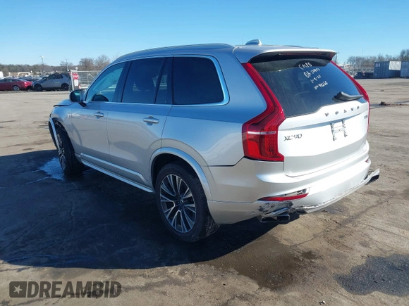 2020 Volvo XC90 Momentum with VIN YV4102PK5L1544268, listed as a IAAI auction lot 41323921 with 55,474 mi miles. Bid and sale history available at carsss.com. Image 3.