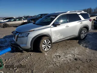 2024 Nissan Pathfinder SL z VIN 5N1DR3CC1RC265757, wystawiony jako Copart lot #46630045 z przebiegiem 14 218 mil mil oraz Szkoda całkowita • Salvage title. Historia ofert i sprzedaży dostępna na DreamBid. Obrazek 1.