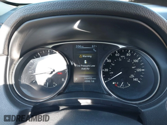 2015 Nissan Rogue S with VIN KNMAT2MV9FP547426, listed as a IAAI auction lot 41455852 with 106,405 mi miles. Bid and sale history available at carsss.com. Image 7.