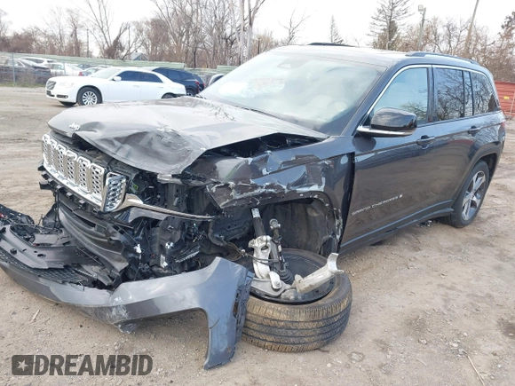 2023 Jeep Grand Cherokee Limited with VIN 1C4RJHBG1PC642541, listed as a IAAI auction lot 41959275 with 10,535 mi miles and . Bid and sale history available at DreamBid. Image 2.