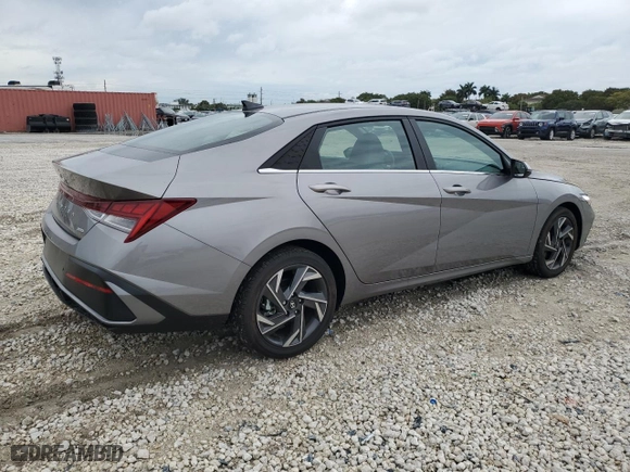 2024 Hyundai Elantra Hybrid Limited with VIN KMHLN4DJ0RU102778, listed as a Copart auction lot 44508775 with NaN miles and Salvage Title. Bid and sale history available at carsss.com. Image 3.