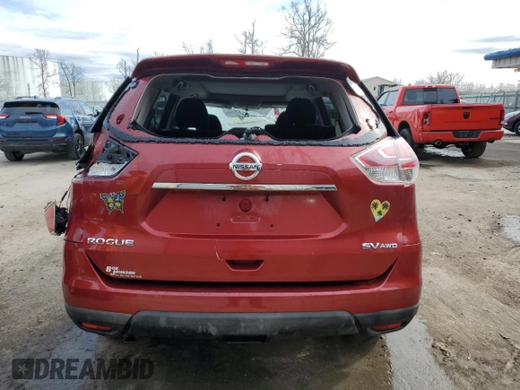 2016 Nissan Rogue SL with VIN 5N1AT2MV6GC865685, listed as a Copart auction lot 52128765 with 150,860 mi miles and Salvage Title. Bid and sale history available at DreamBid. Image 6.